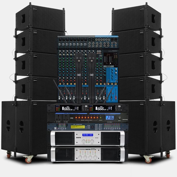 Concert sound system setup